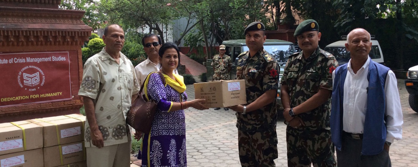 ICMS receives earthquake relief materials to be distributed