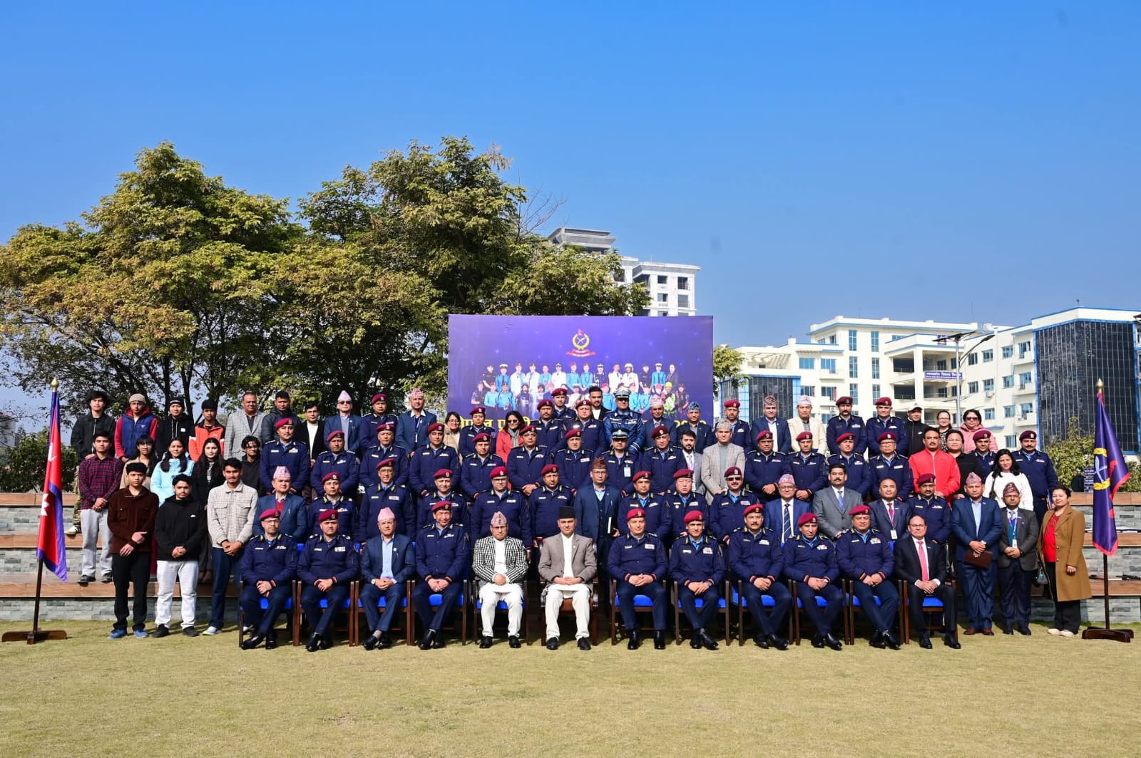 ICMS Samarpan Academy Students participating in "नेपाल प्रहरी रणनीतिक सम्मेलन २०८२"
