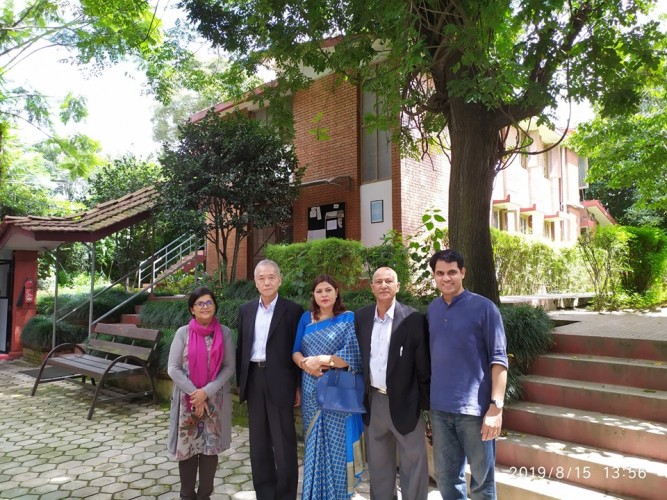 Institute of Crisis Management Studies (ICMS) hosted a meeting with Deputy Chief of Mission of Japanese Embassy of Nepal, Mr. Yuzo Yoshhioka & Deputy Mayor of Lalitpur Metropolitan, Ms. Gita Satyal,